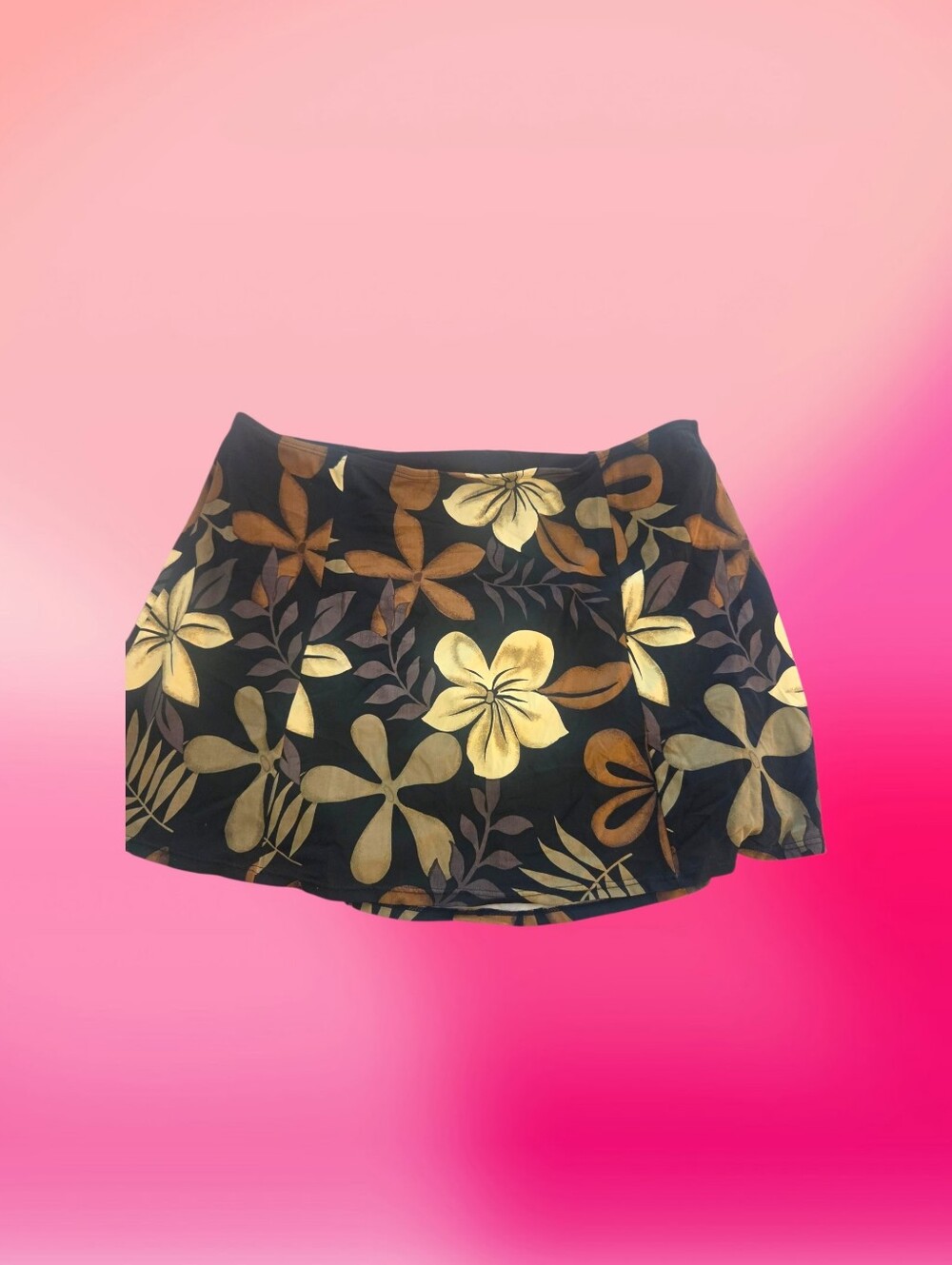 Cherokee Black Skirt with Subtle Gold Trim